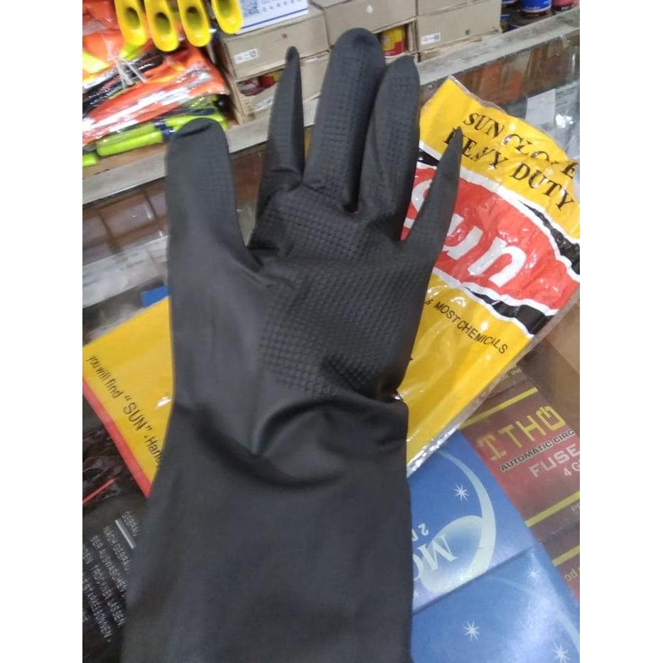 SALE sarung tangan karet hijau panjang 30 cm sarung tangan hijau karet Termurah