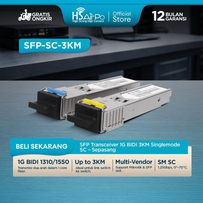 Hsairpo Bidi Sfp - Sm - Sc 1.25G 3Km