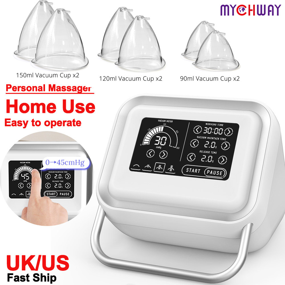 Mychway Vacuum Massage Lifting Beauty Machine Breast Enlargement Machine Pump Cup Massager Body