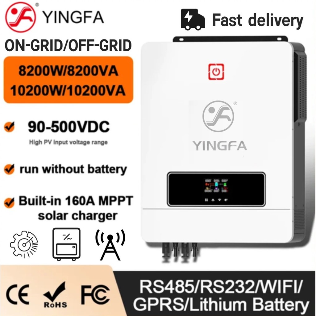 . Yingfa 10.2Kw Single Phase Low Voltage Pv Energy Storage Photovoltaic Hybrid Solar Inverter -