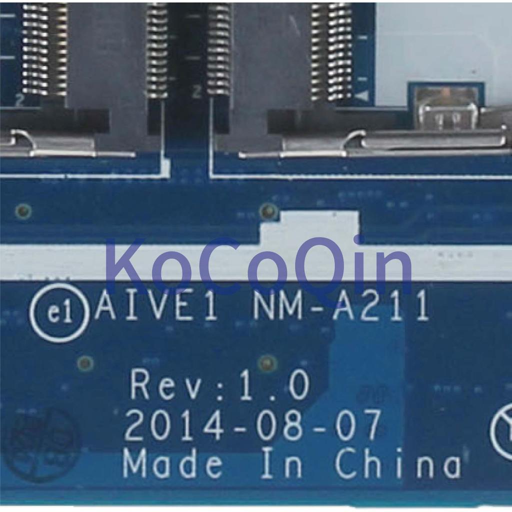 . Kocoqin Laptop Motherboard For Lenovo Thinkpad E450 E450C I3-5005U -