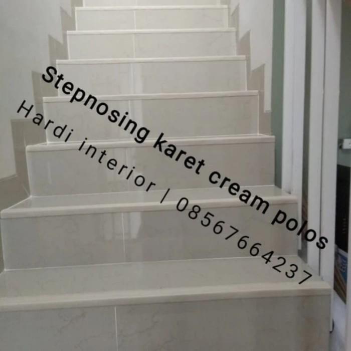 Premium Lis Tangga Karet Pengaman Siku Anti Slip Cream Polos Original