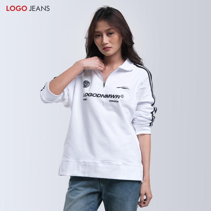 Logo Jeans Sweater Wanita Brielle 34447L1OW