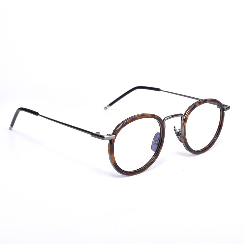 THOM Anti blue light Women Men Clip on sunglasses Roud Optical Glasses Frame TB710 Prescription