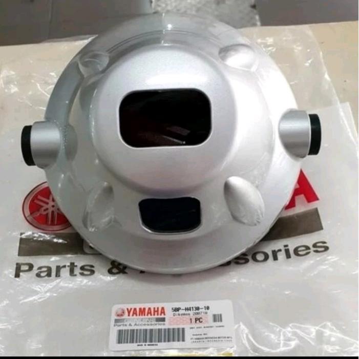 Batok Lampu Depan Or Belakang Scorpio Z Bulat Silver Ori Yamaha Ygp