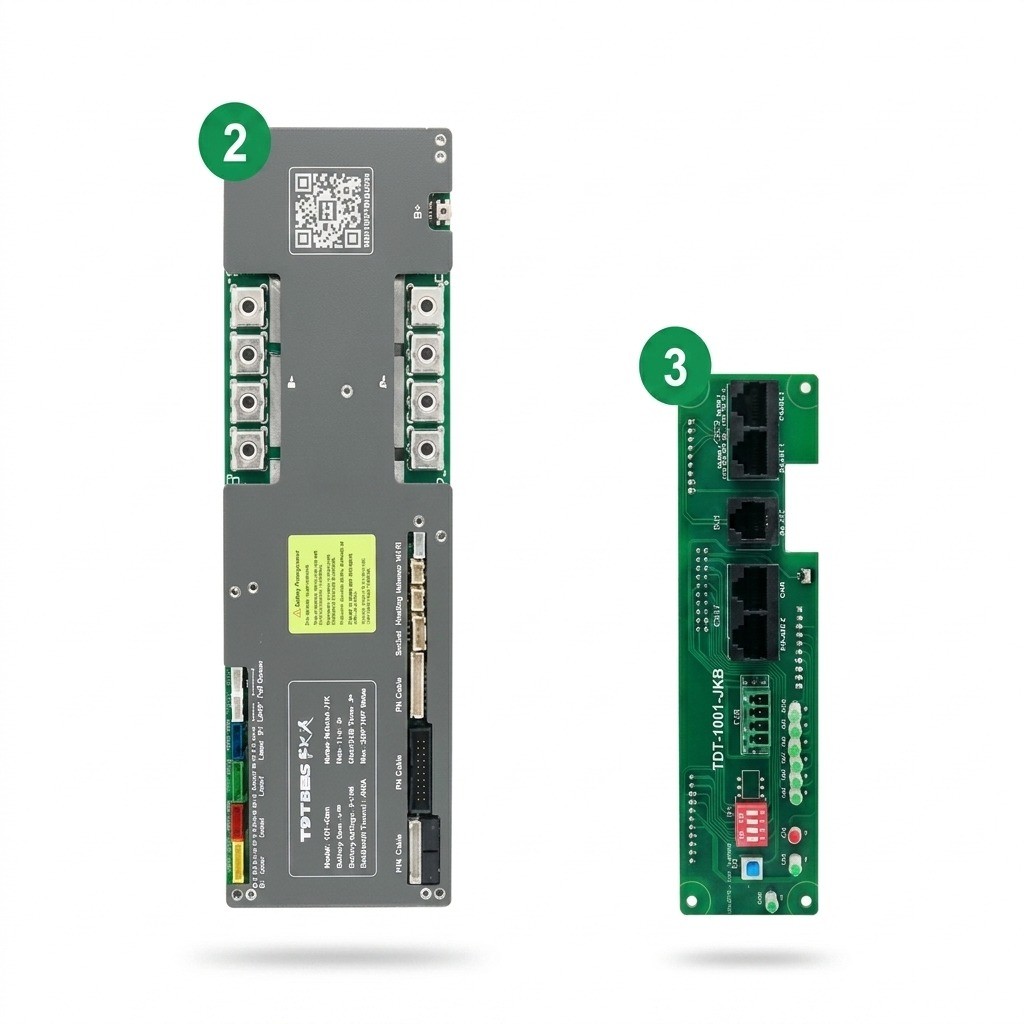 TDT BMS TDT-1001 7-16S 100A LFP Built-in BT, balance 3A, with WIFI function