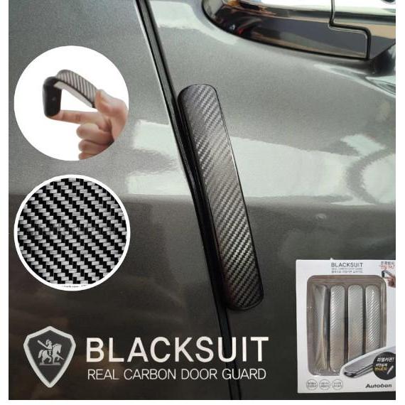 Bumper Door Guard Real Carbon Blacksuit Pelindung Pintu Mobil Karbon