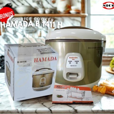 SICO | Rice Cooker HAMADA B- 1411 H 2.5 Liter Anti Lengket KOREA / Rice Cooker Penanak Nasi Magic Co