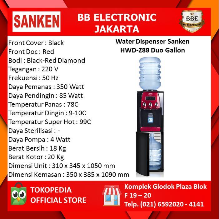 ` Water Dispenser Sanken HWD-Z88 Duo Gallon