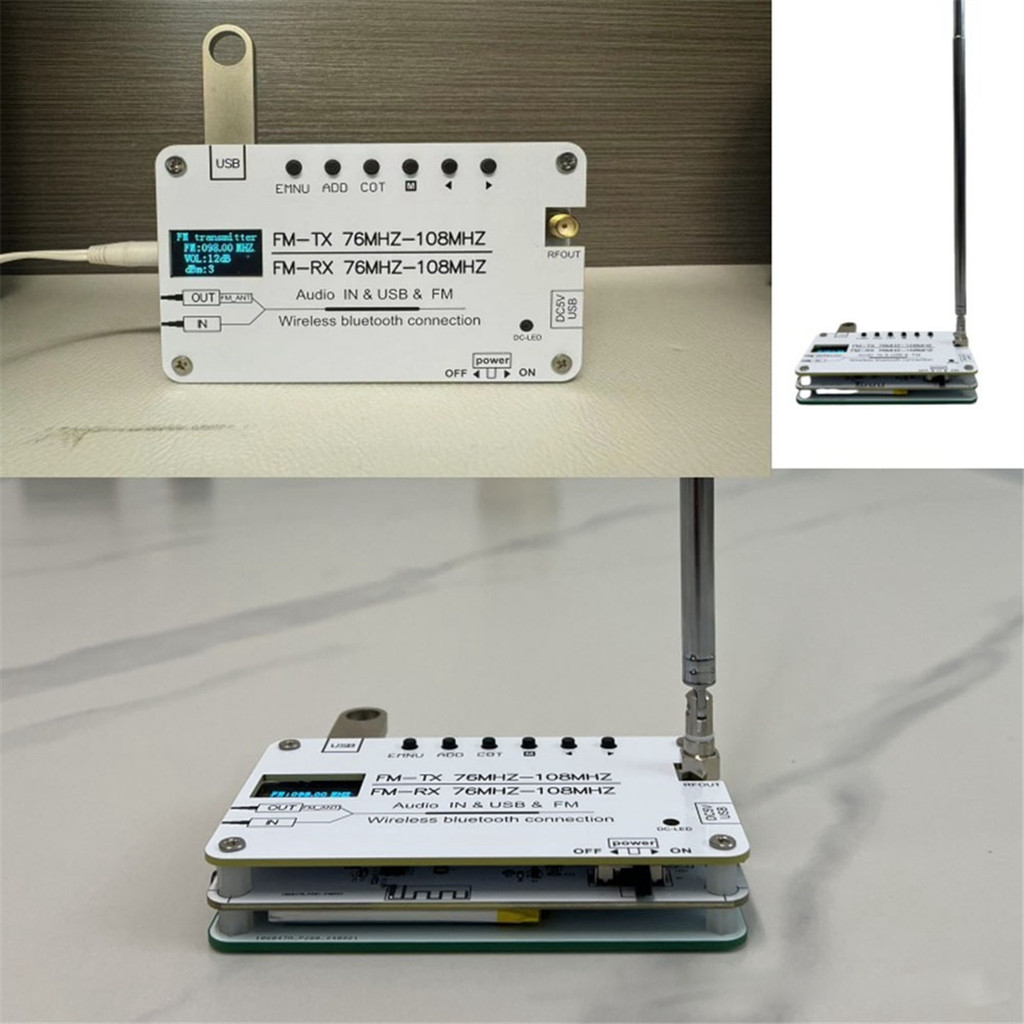 Superior Multi Functional FM Transmitter Bluetooth USB FM Transmitter FM Radio 76MHZ-108MHz