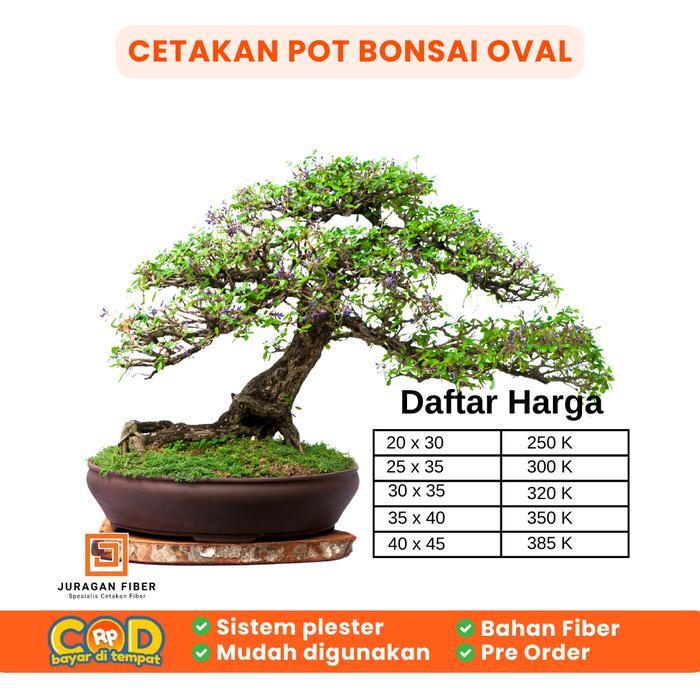 Cetakan Pot Bonsai Fiber / Pot Bonsai Oval / Pot Bonsai Bulat / Pot Bonsai Persegi / Pot Bonsai