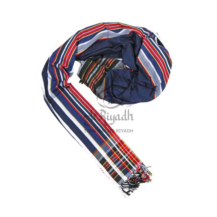 Sorban ARRIYADH Tenun QUBBATUL HODRO Full Motif Garis Warna Ready