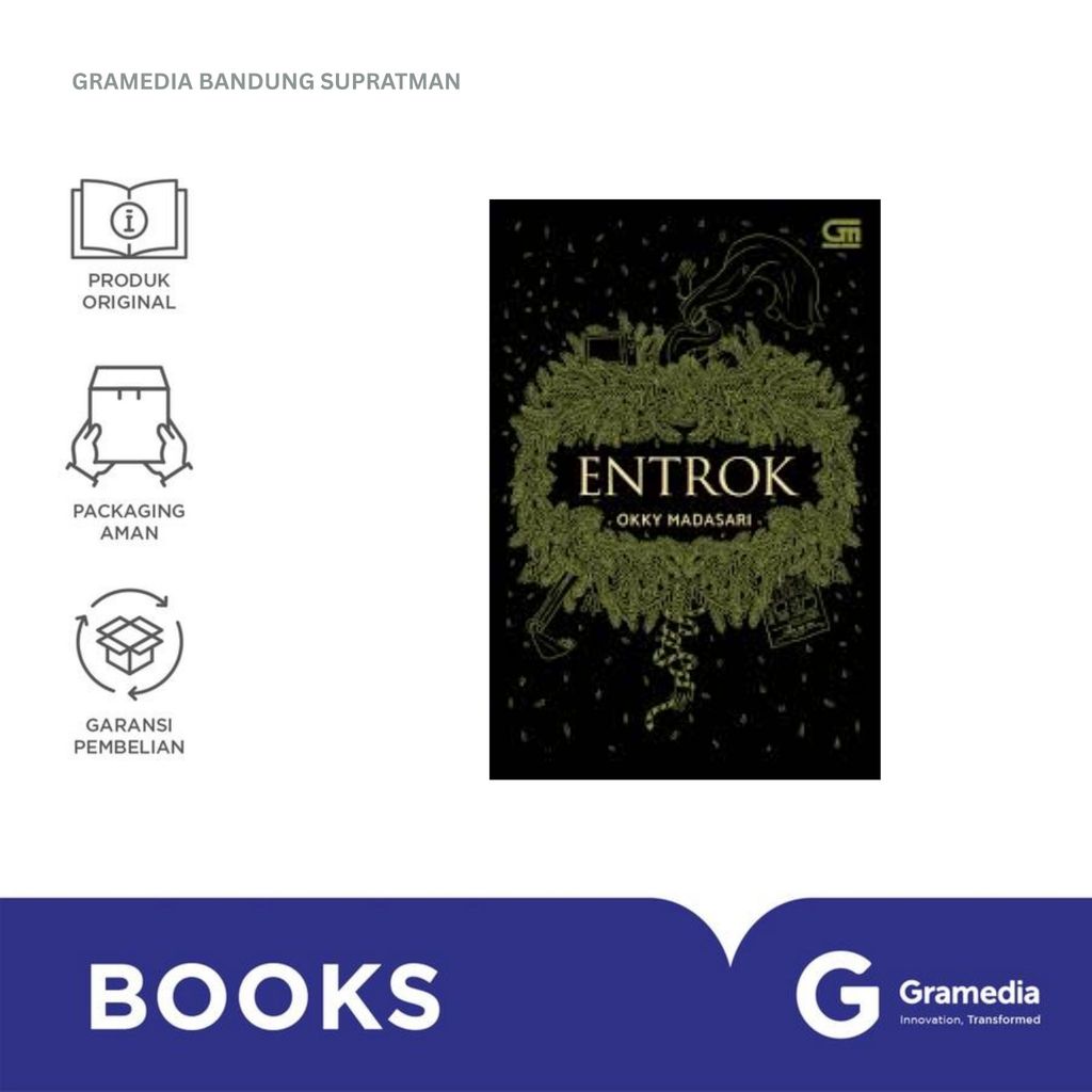 Gramedia Bandung Supratman | Buku Novel ENTROK COVER 2025 | Novel Karya Okky Madasari | Buku Novel O