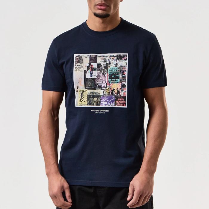 Weekend Offender Posters T-Shirt Navy Original
