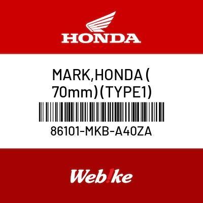 Mark, Honda (70Mm) (Type1) 86101-Mkb-A40Za Cbr1000Rr Oem Part Honda