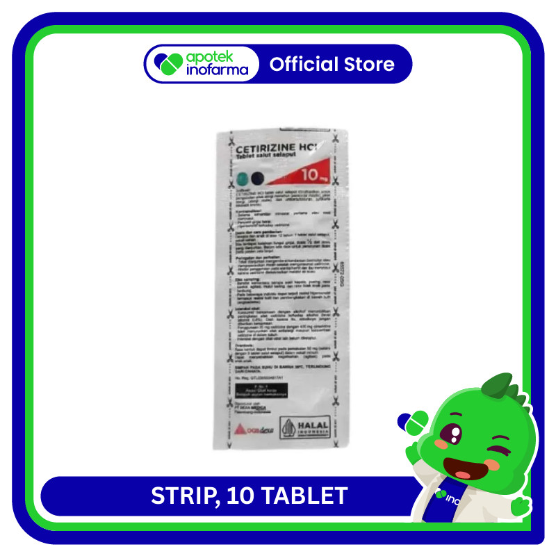 CETIRIZINE HCL Dexa Medica TABLET 10 MG 1 STRIP (10)