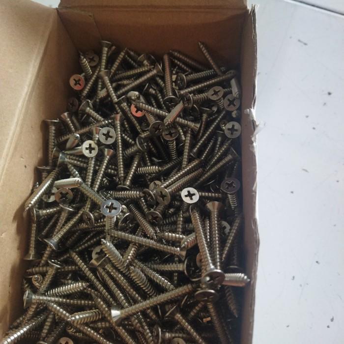 sekrup fh stainless 304,m 10x11/4 / sekrup fab stainless anti karat