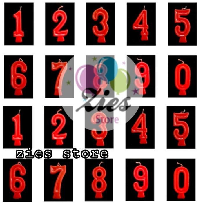 Lilin angka ulang tahun / lilin ulang tahun angka taruna / gloria