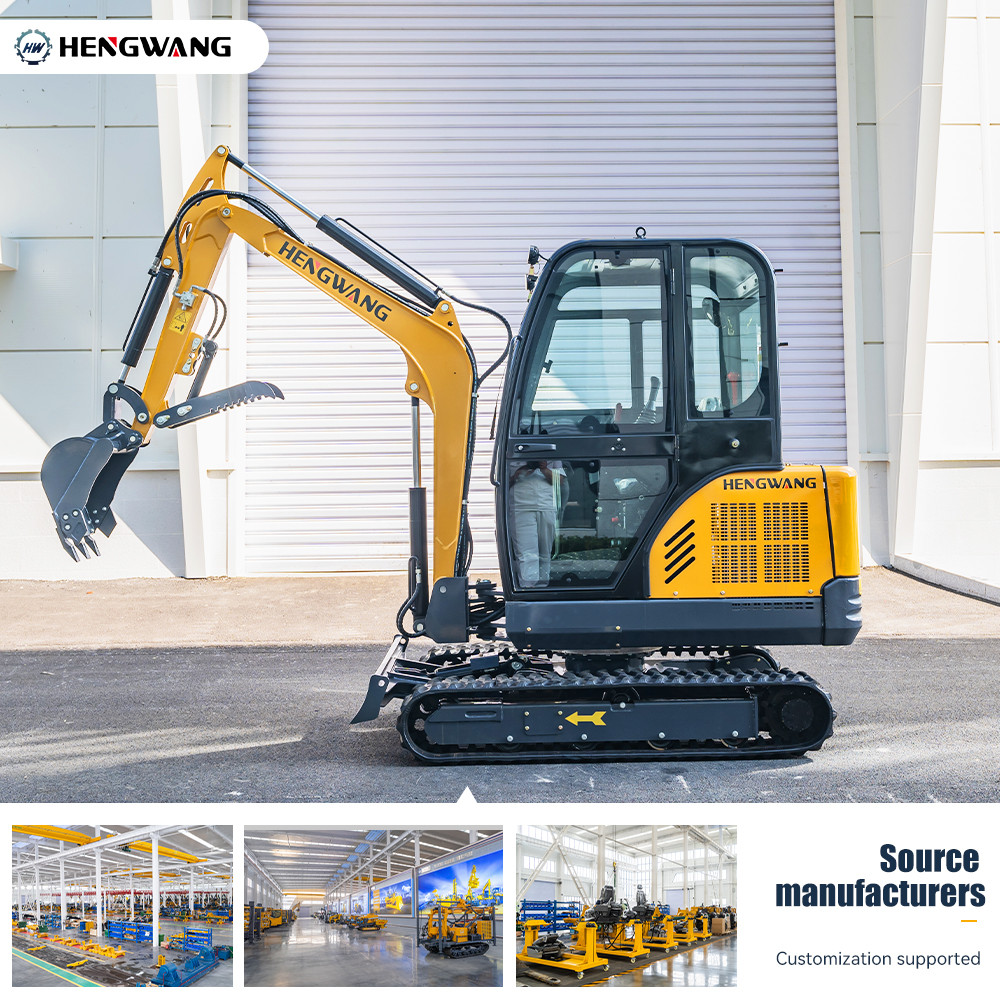 HW-30 3T Crawler Excavator 3 ton Mini Excavator Hydraulic Engine China Kubota Diesel Engine Farm