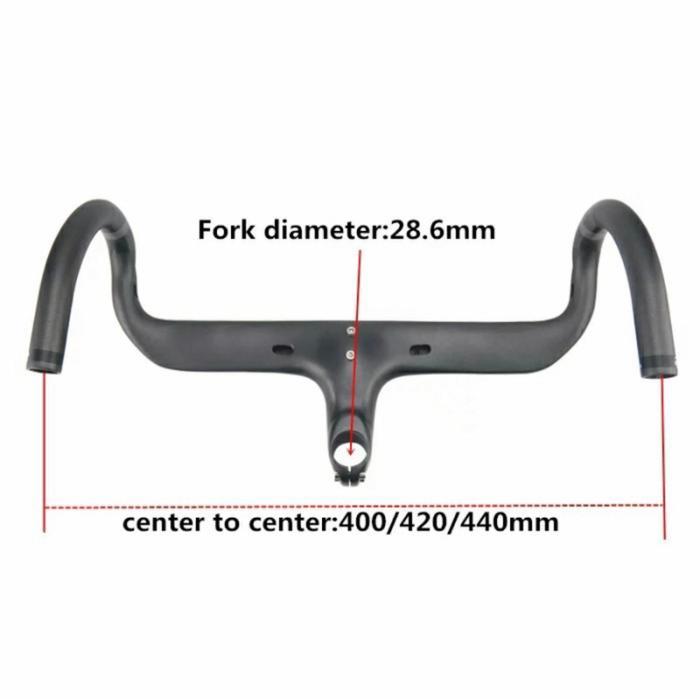 Dropbar carbon AERONOVA Integrated Handlebar Roadbike full carbon