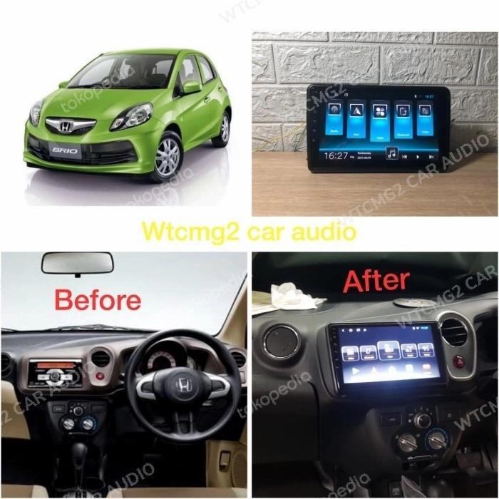 radio tape head unit android HONDA BRIO MOBILIO 2012-2015