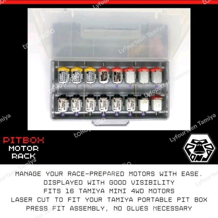 Sekat Akrilik Dinamo Pit Box Tamiya