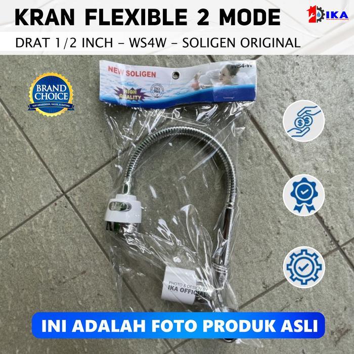 Kran Angsa Flexible WS4-W Soligen / Kran cuci piring Kran Angsa Dapur Fleksibel SOLIGEN / Flexible -