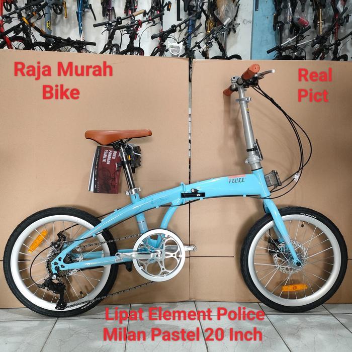 TERLARIS Sepeda Lipat 20 Inch Police Pastel Sepeda Lipat Pastel 20 Inch Selamat Berbelanja