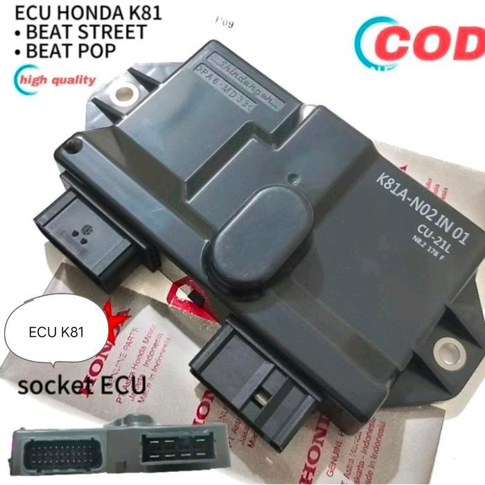 ECU ECM (K81) honda motor beat eco / beat street esp 2017-2019 non iss / beat esp 2016-2020 non iss