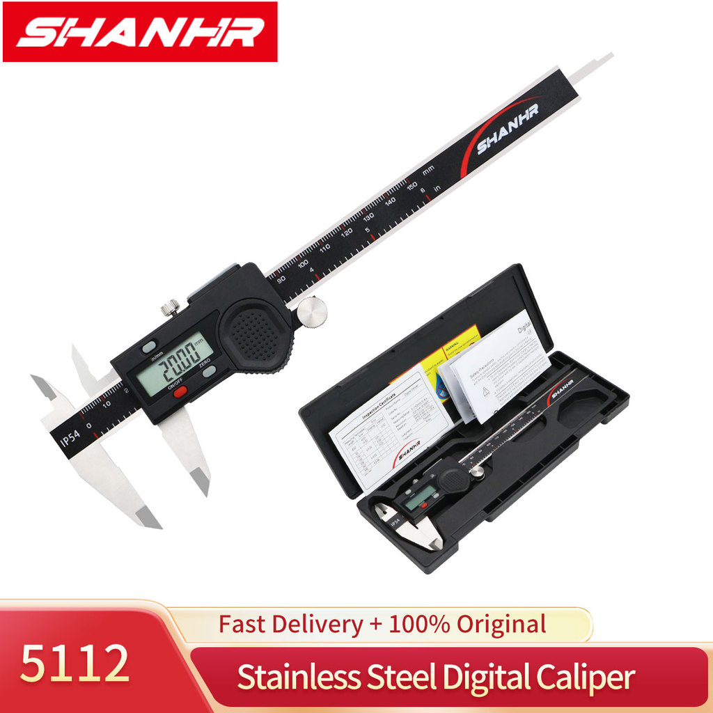 SHANHR Electronic Vernier Caliper 150mm Digital Vernier Calipers Micrometer Steel Vernier Caliper