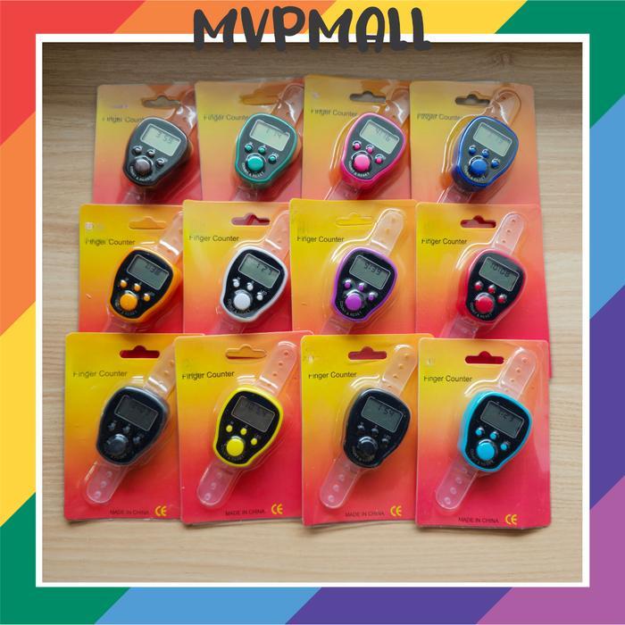 Tasbih Digital LED + JAM / Finger Counter LED + JAM