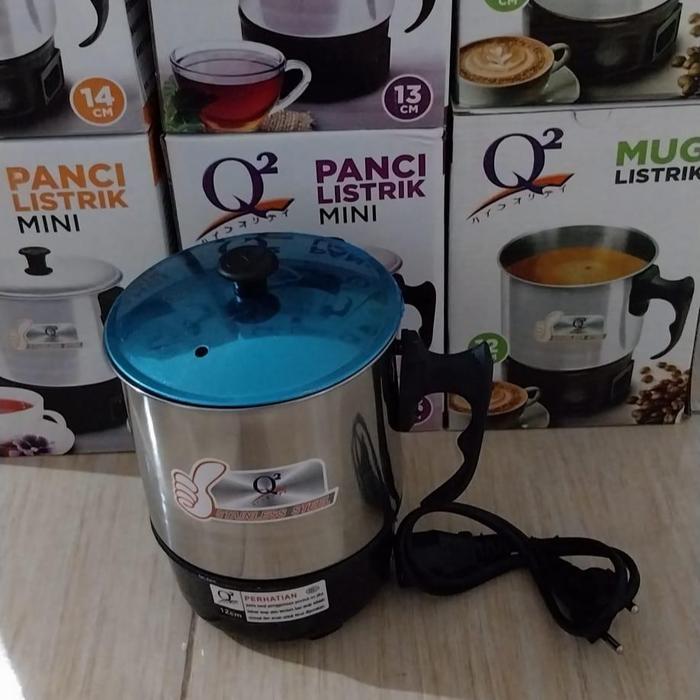 TERLARIS Panci Mini Teko Listrik Stainless / Mug Pemanas Air Multifungsi