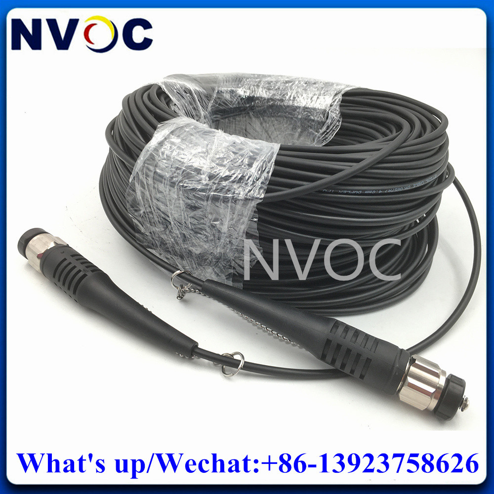. 1Pcs G657A1 300M 2Core Odc Male To Odc Round Plug Type Fiber Optic -