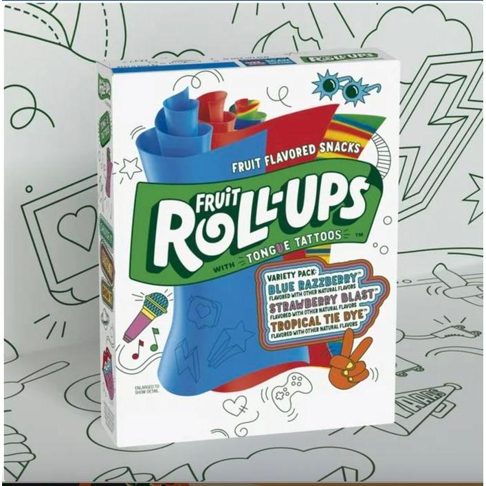 FRUIT ROLL-UPS VARIETY PACK FRUIT FLAVORED SNACKS 5 OZ FRUIT ROLL UP USA