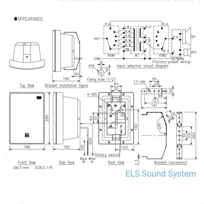 Speaker TOA ZS-1030B ZS-1030 B ZS1030B ZS1030 B 1030B Black Speaker Masjid