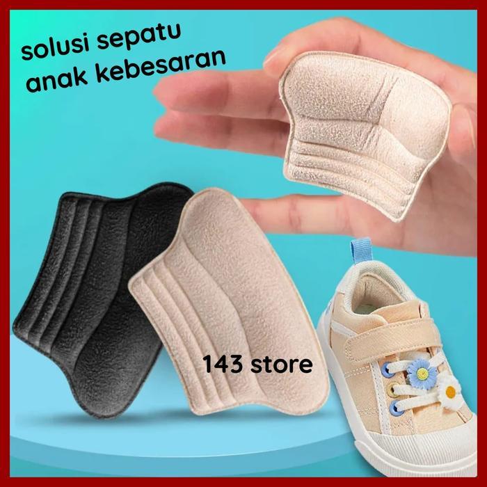 GANJALAN SEPATU KEBESARAN UNTUK SEPATU ANAK INSOLE SEPATU ANAK KEBESARAN HITAM SHOE