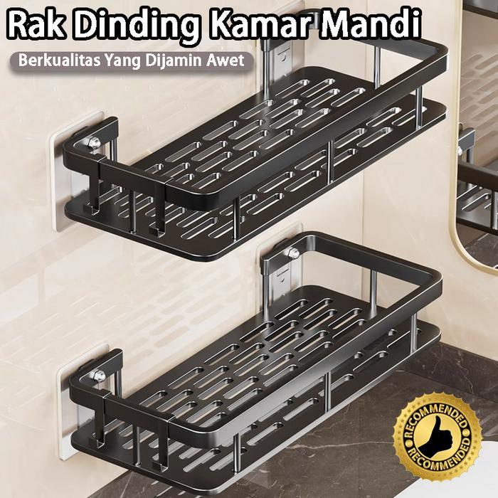 Rak Dinding Tempat Sabun Rak Sudut Estetik Kamar Man Sabun Toilet Minimalis Serbaguna *