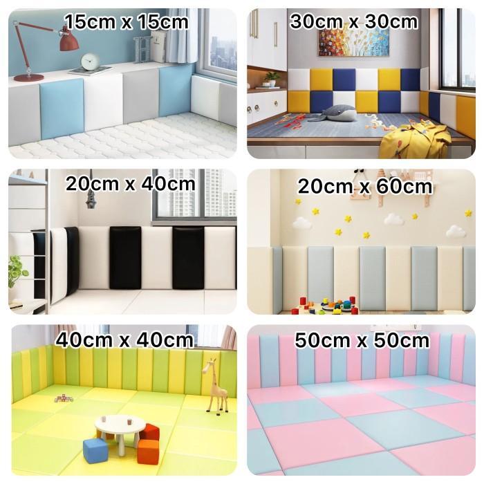 HEADBOARD WALLPANEL STICKER BAHAN KAIN DAPHNIE KUALITAS PREM