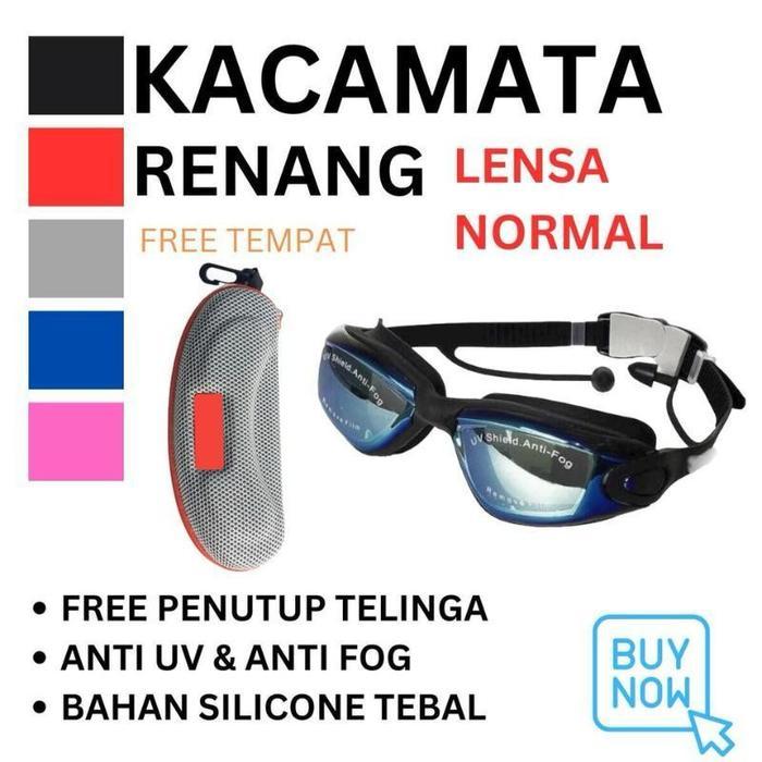Speedo Cowfish - Kacamata Renang Anti Fog & Uv Mirror Earplug Riben Dewasa S866 S 866