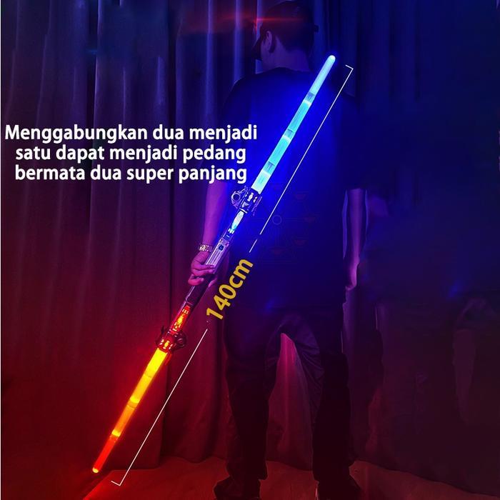 NODIA Gift Box Pedang Laser Flash Lampu Teleskopik/Mainan Star Wars/Mainan Role-playing