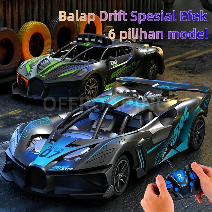 Mobil Balap Remote Control 2WD Mobil Balap Remote Control Besar 1:18 Kecepatan Tinggi Mobil Remote