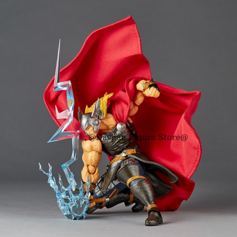 Revoltech Thor Odinson Action Figure Amazing Yamaguchi The God of Thunder Figures Thor Figurine