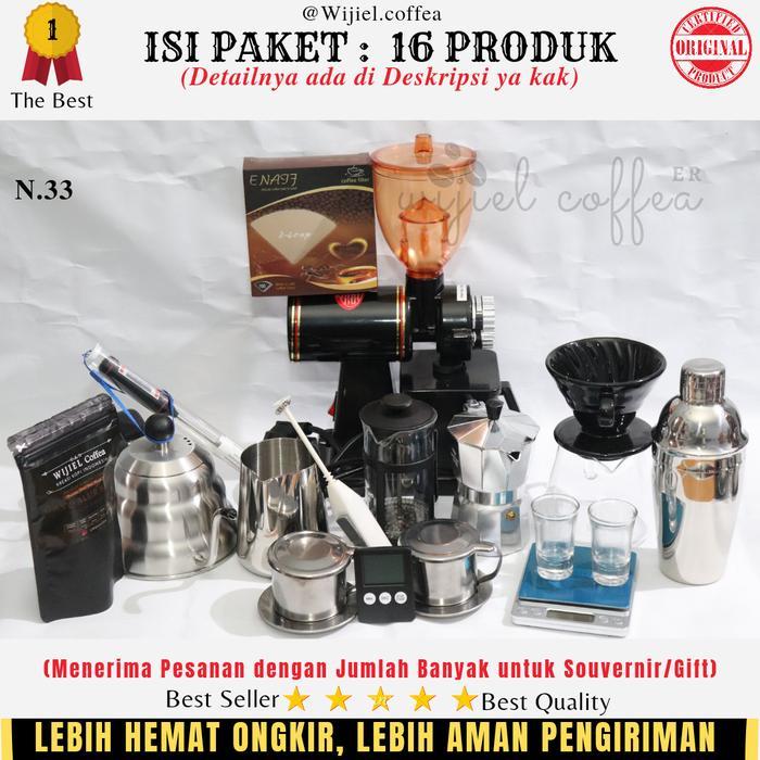 TERLARIS! PAKET ALAT KOPI USAHA KEDAI KOPI - GRINDER USAHA KEDAI KOPI ANGKRINGAN - Milk jug - V60 -