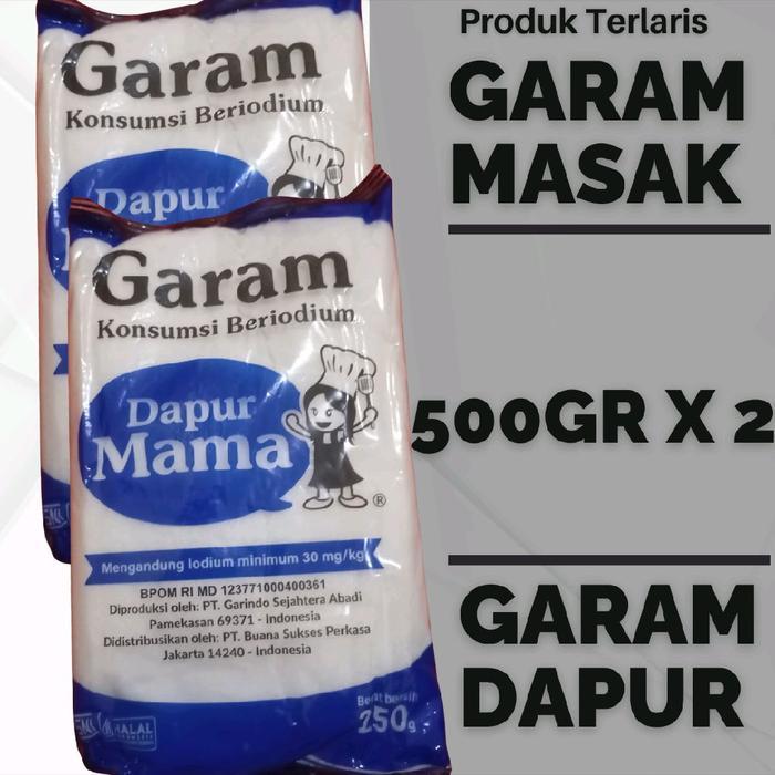 "New" GARAM HALUS 1KG - GARAM MASAK 1KG - GARAM DAPUR 1KG - GARAM IODIUM 1KG