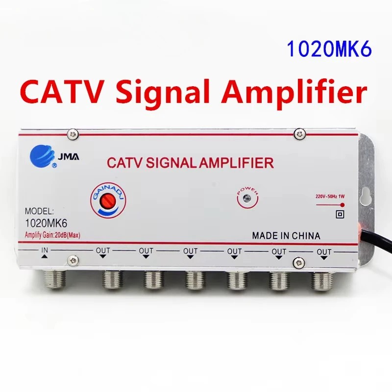 2/3/4/6/8 Way 20DB CATV Antenna Signal Amplifier Booster Cable TV Splitter Digital TV Equipments