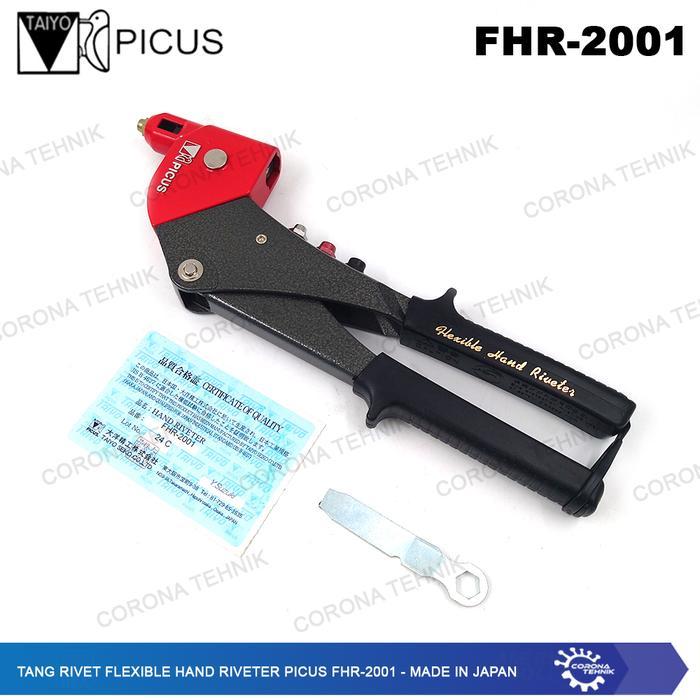 Tang Rivet Flexible Hand Riveter Picus FHR-2001 - Made in Japan