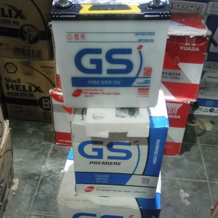 Aki Accu Ns40 12V 32Ah 32Amper 32B20R Aki Accu Basah