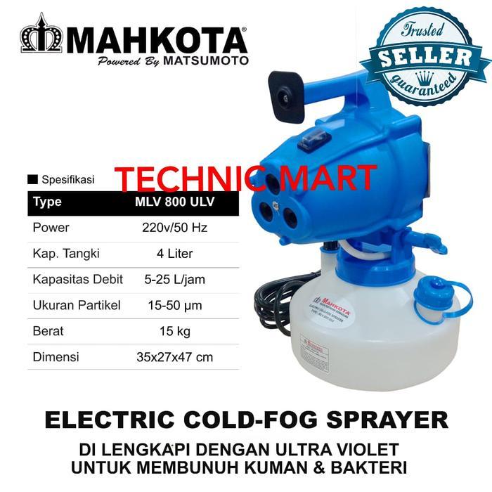glarisaamart ULV Cold Fogger Mahkota MLV 800 Disinfectant Indoor (Tasco)