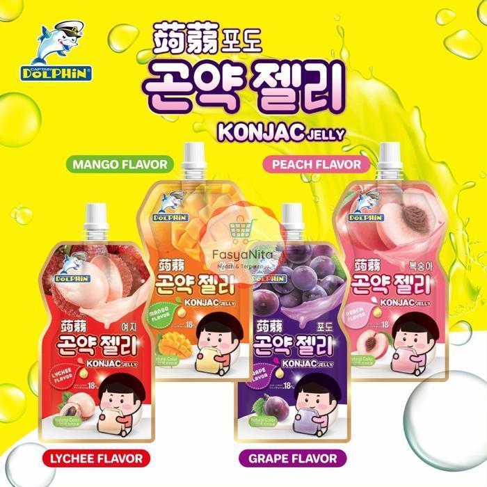 READY STOCK Konjac Jelly Drink / Minuman Jelly Berbagai Rasa 130Gr - Konjac Lychee- Anita Online
