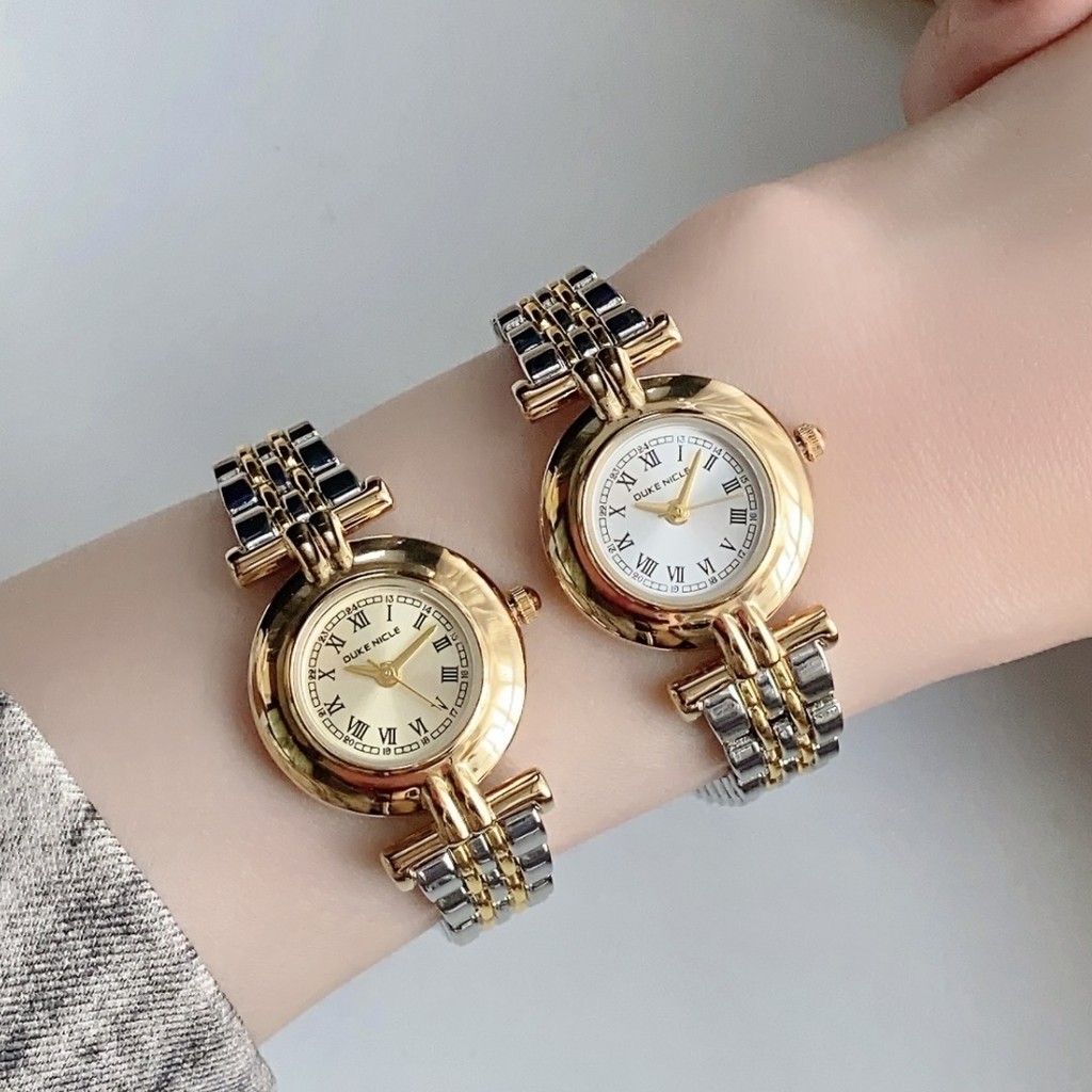 Women's Round Roman Dial Watch Stainless Steel Band Quartz Wrist Watches Relogio Feminino zegarek